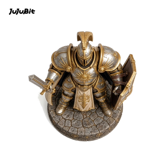 Goldenshield Oath Paladin-Detailed Sculpt Miniature for RPG, Display & Collection