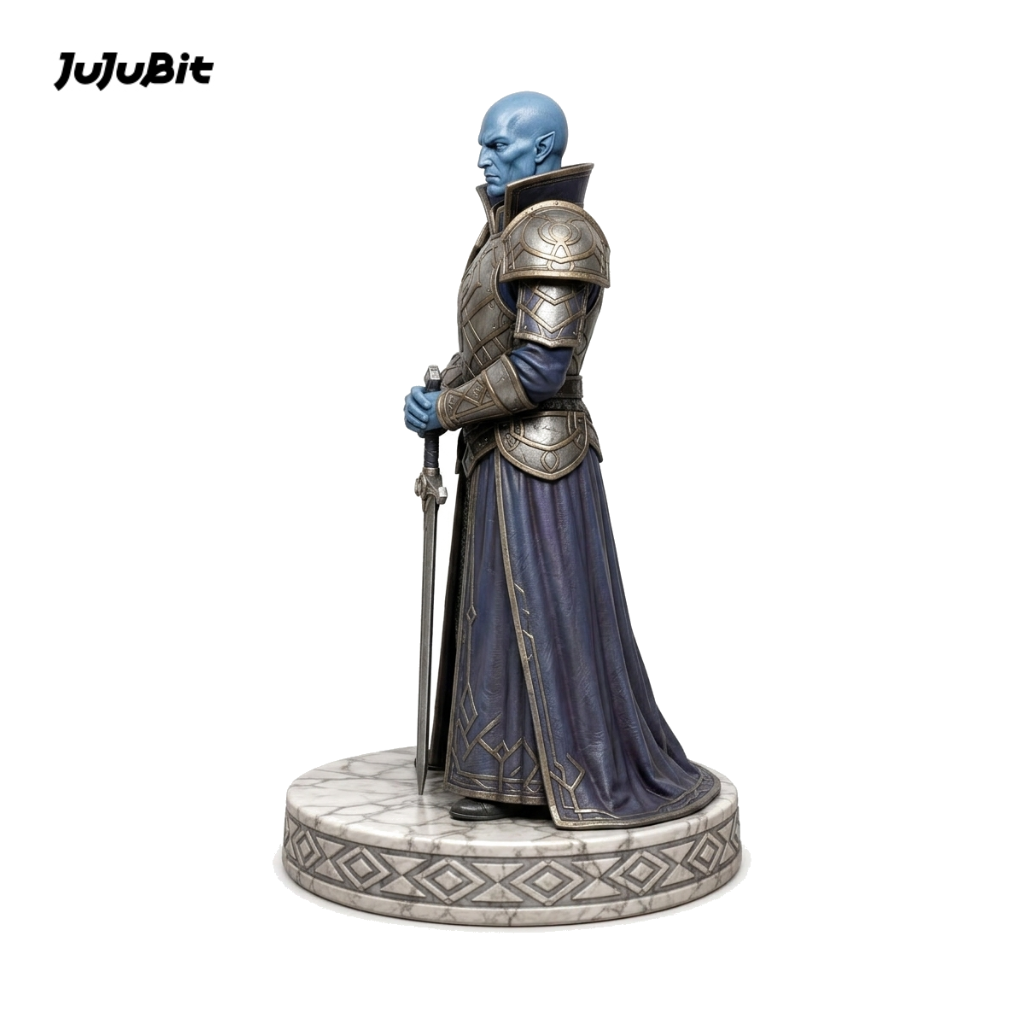 Goldfin Vedalken Paladin-Detailed Sculpt Miniature for RPG, Display & Collection