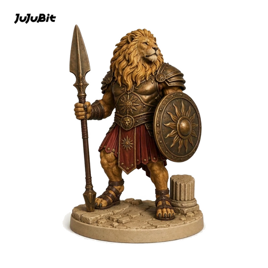 Goldmane Leonin Champion-Detailed Sculpt Miniature for RPG, Display &amp; Collection