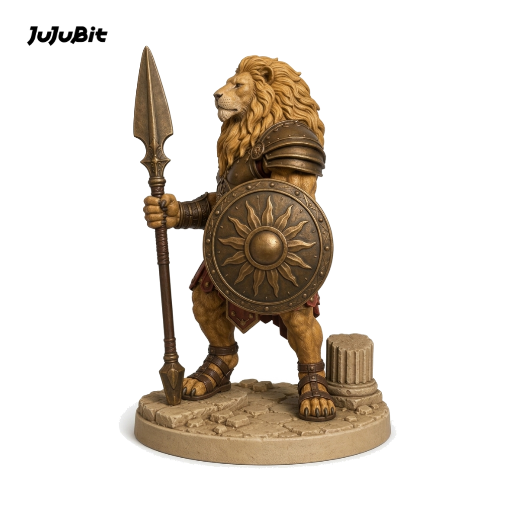 Goldmane Leonin Champion-Detailed Sculpt Miniature for RPG, Display &amp; Collection