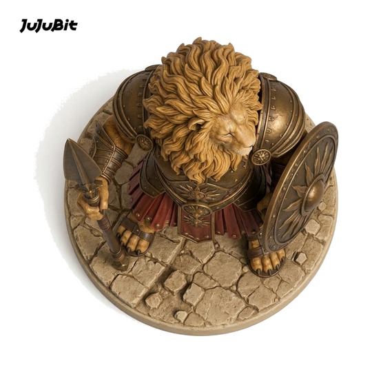 Goldmane Leonin Champion-Detailed Sculpt Miniature for RPG, Display &amp; Collection
