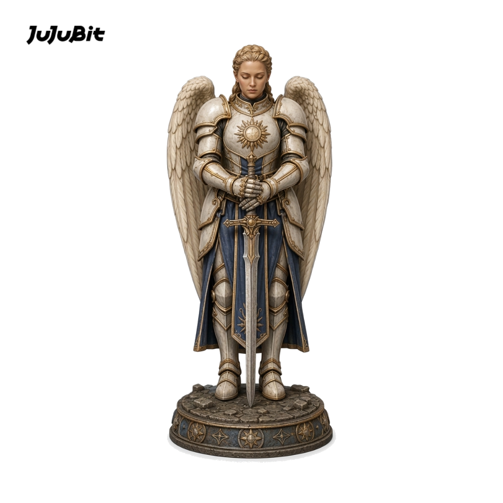 Goldvow Aasimar Paladin-Detailed Sculpt Miniature for RPG, Display & Collection