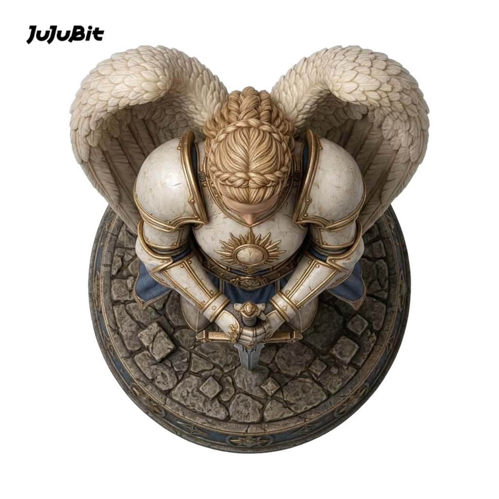 Goldvow Aasimar Paladin-Detailed Sculpt Miniature for RPG, Display & Collection