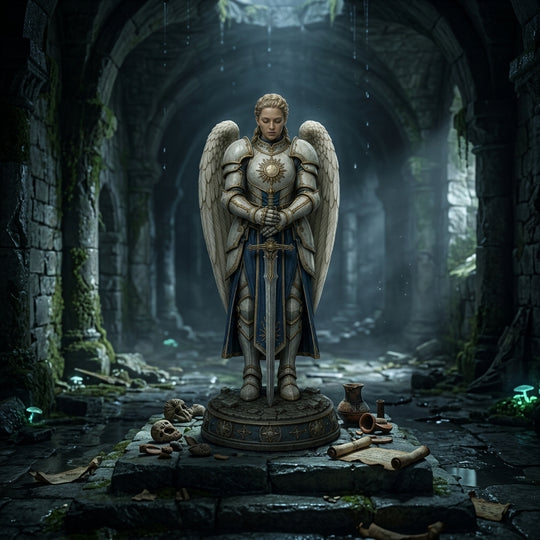 Goldvow Aasimar Paladin-Detailed Sculpt Miniature for RPG, Display & Collection