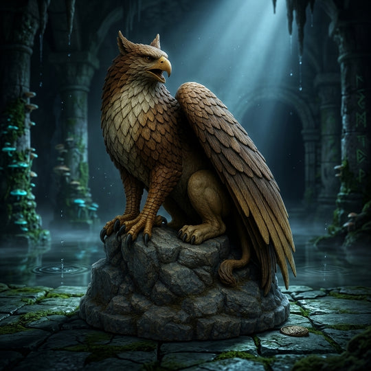 Goldwing Griffon-Detailed Sculpt Miniature for RPG, Display & Collection