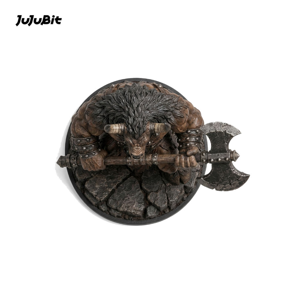 Gorehide Minotaur Berserker-Detailed Sculpt Miniature for RPG, Display & Collection
