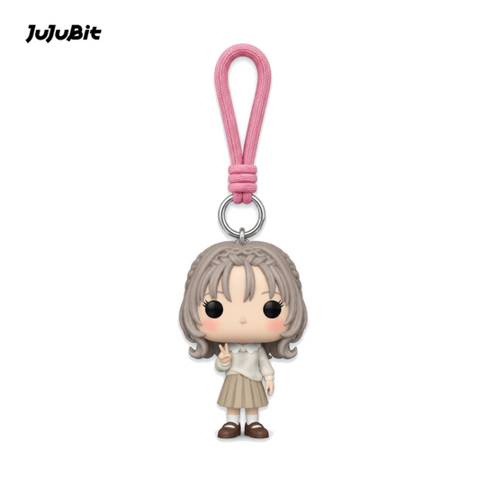 Grey Pixie Girl Keychain