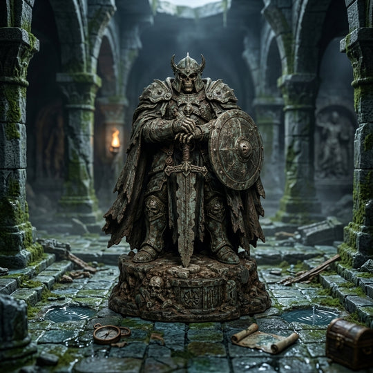 Grimbarrow Wight Lord-Detailed Sculpt Miniature for RPG, Display & Collection