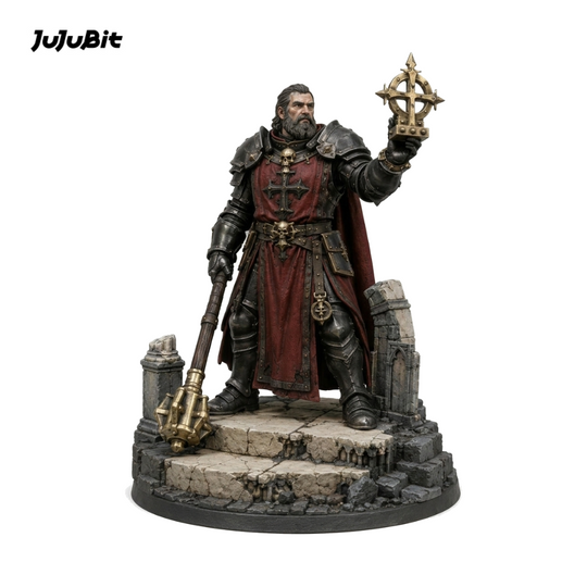 Grimvigil Cleric-Detailed Sculpt Miniature for RPG, Display & Collection