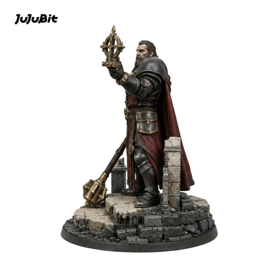Grimvigil Cleric-Detailed Sculpt Miniature for RPG, Display & Collection