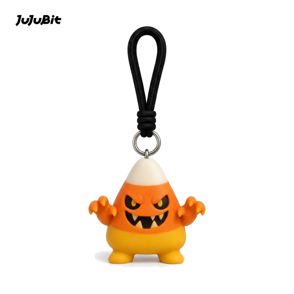 Halloween Candy Corn Keychain