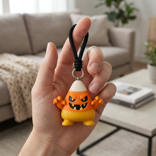 Halloween Candy Corn Keychain