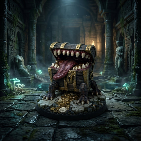 Hoardmaw Mimic-Detailed Sculpt Miniature for RPG, Display & Collection