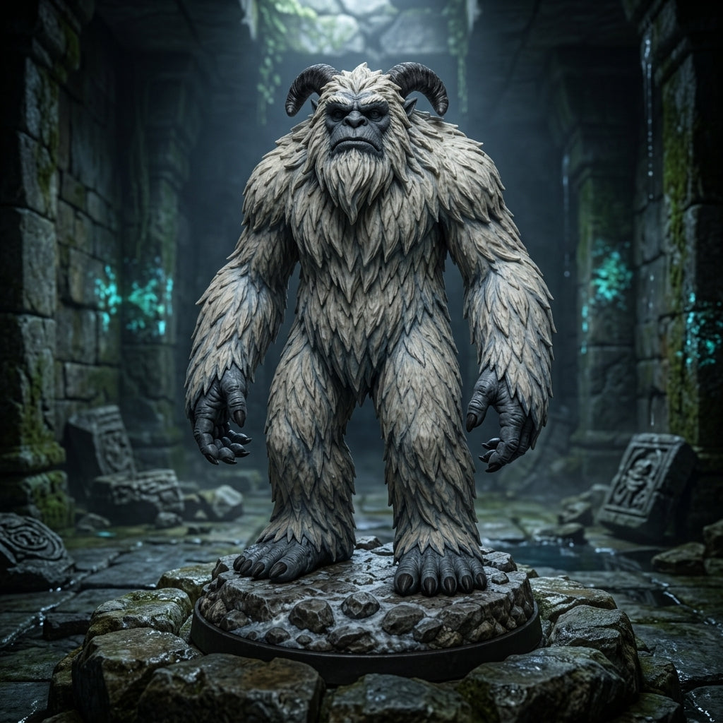 Hoarfang Yeti-Detailed Sculpt Miniature for RPG, Display &amp; Collection