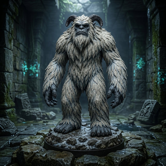 Hoarfang Yeti-Detailed Sculpt Miniature for RPG, Display &amp; Collection