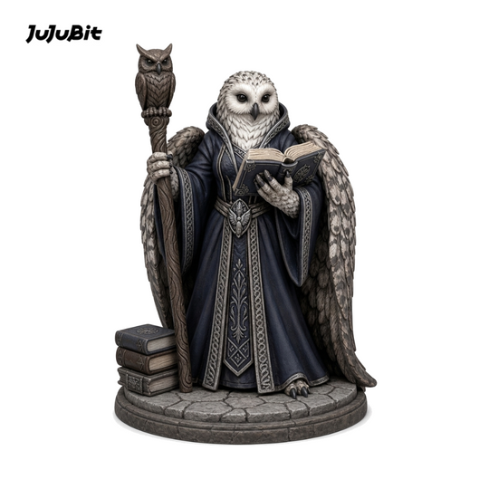 Hollowmoon Owlin Wizard-Detailed Sculpt Miniature for RPG, Display &amp; Collection
