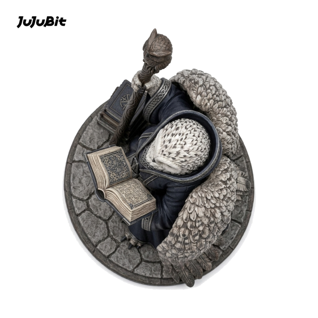 Hollowmoon Owlin Wizard-Detailed Sculpt Miniature for RPG, Display &amp; Collection