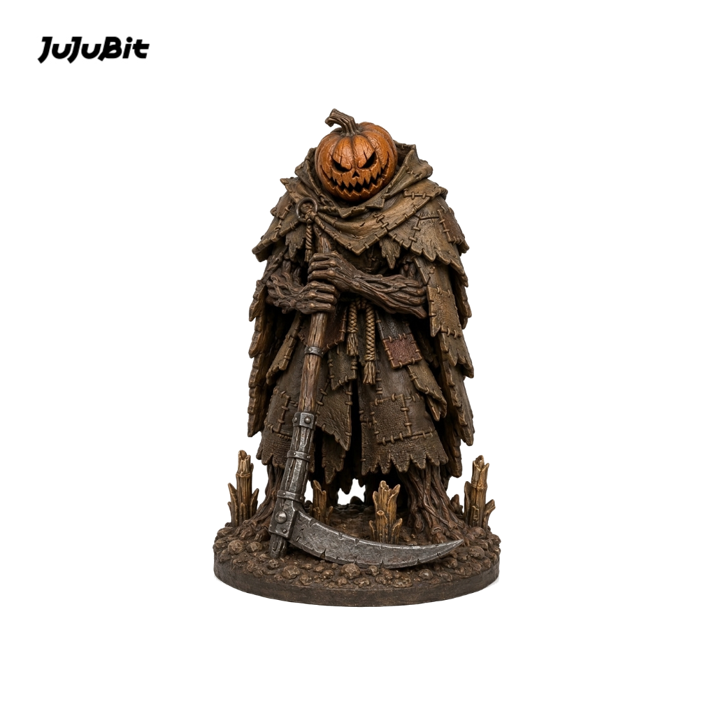 Hollowoak パンプキンリーパー - RPG、ディスプレイ、コレクション向けの精巧な彫刻ミニチュア