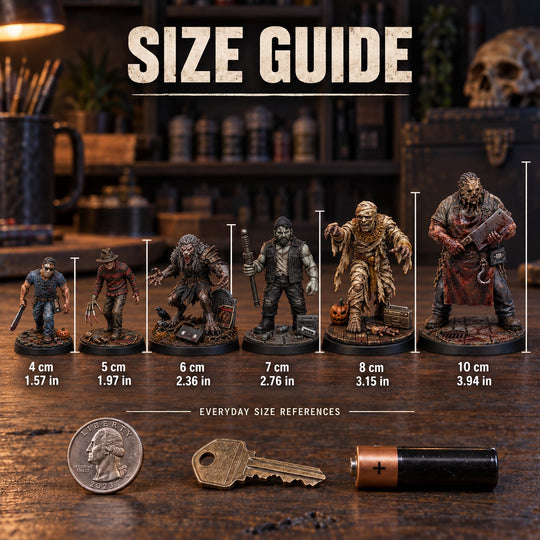 TRPG Horror Character Figurine | Transform Your Favorite Horror Icon into a Collectible Miniature
