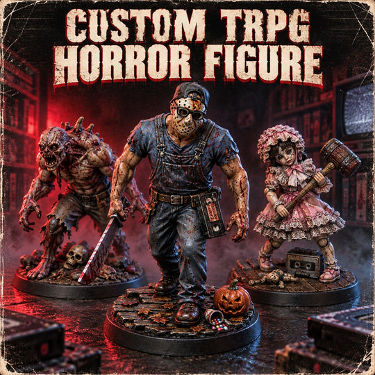 TRPG Horror Character Figurine | Transform Your Favorite Horror Icon into a Collectible Miniature
