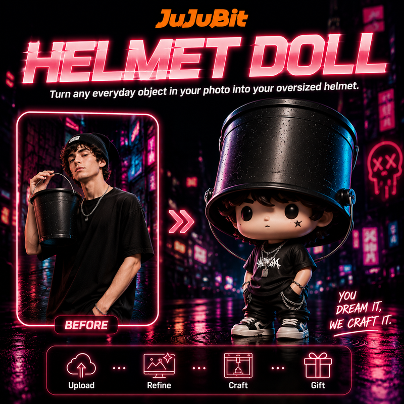 Custom Helmet Babies | Turn Your Image into a Cute 3D figurine