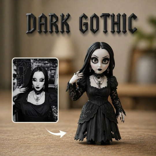 Custom Dark Gothic Figurine | Bring your zombie nightmare imaginations into reality.