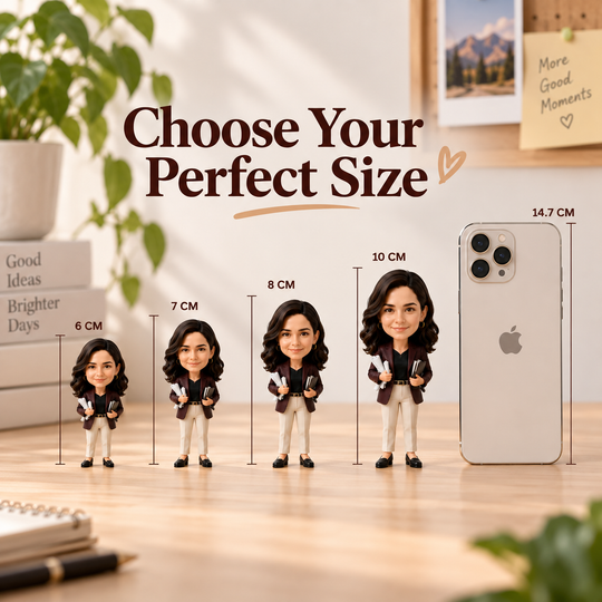 Big Head Portrait Figurine | Turn Your Photo into a Lifelike 3D Figure