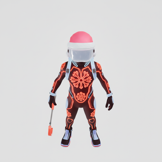 JuJuBit Snowglow Christmas Collectible Art Toy Frostbyte Sentinel