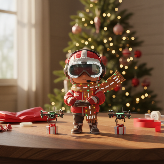 JuJuBit Snowglow Christmas Collectible Art Toy Captain Snowfly