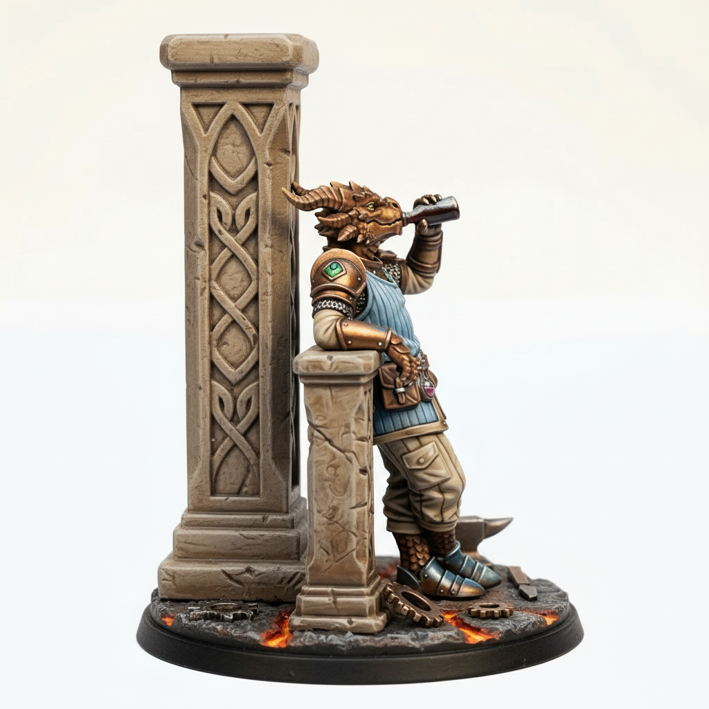 Aetherra Monster Codex Workshop - Dragonforged Brewmaster - View 3