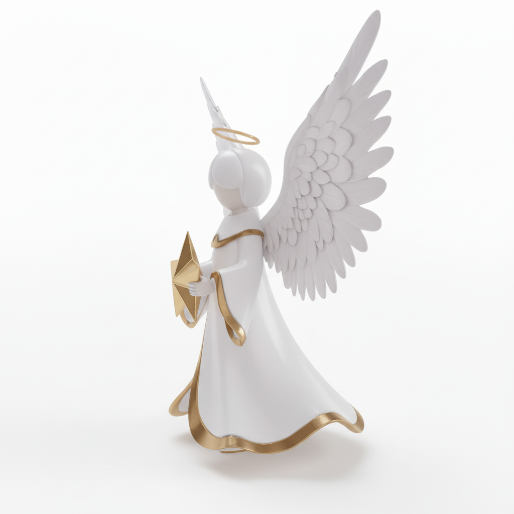 JuJuBit Snowglow Christmas Collectible Art Toy Starlight Angel