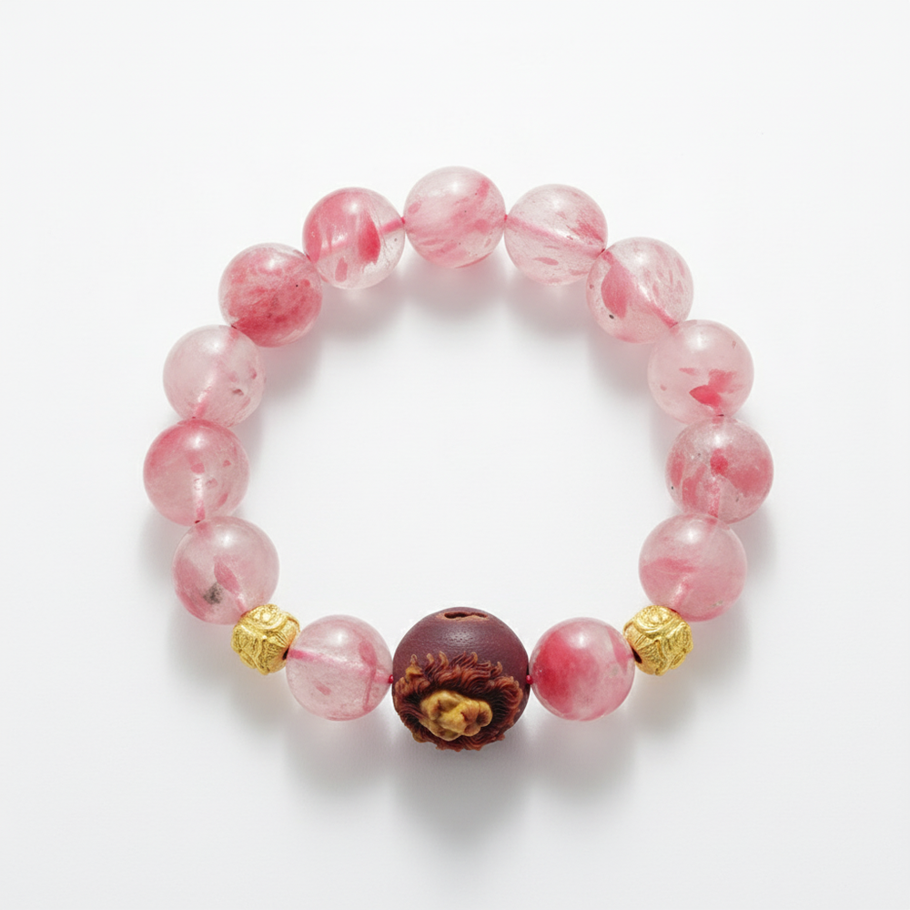 JuJuBit Pink Agate - Love & Emotional Harmony Energy - View 3