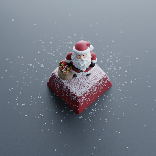 JuJuBit Christmas Classic Santa Artisan Keycap for Mechanical Keyboards