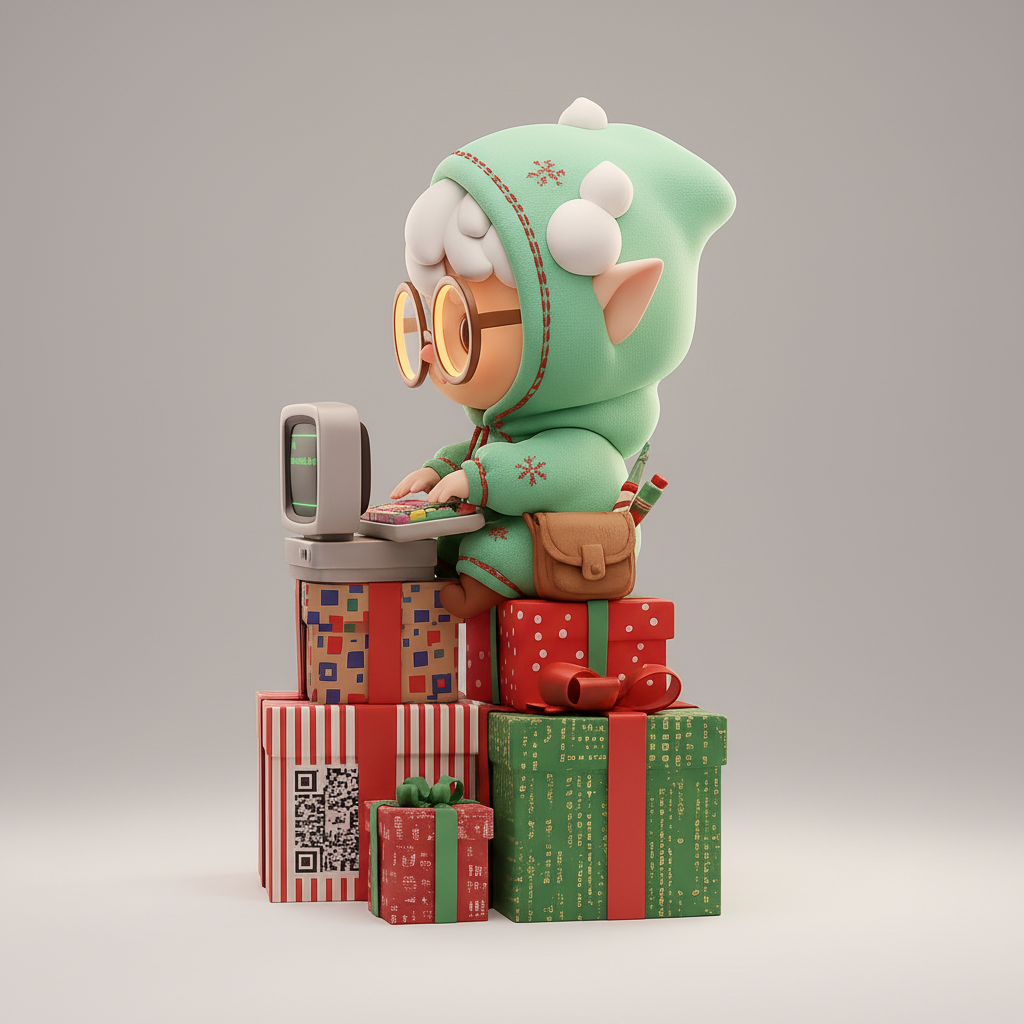 JuJuBit Snowglow Christmas Collectible Art Toy Elf.exe