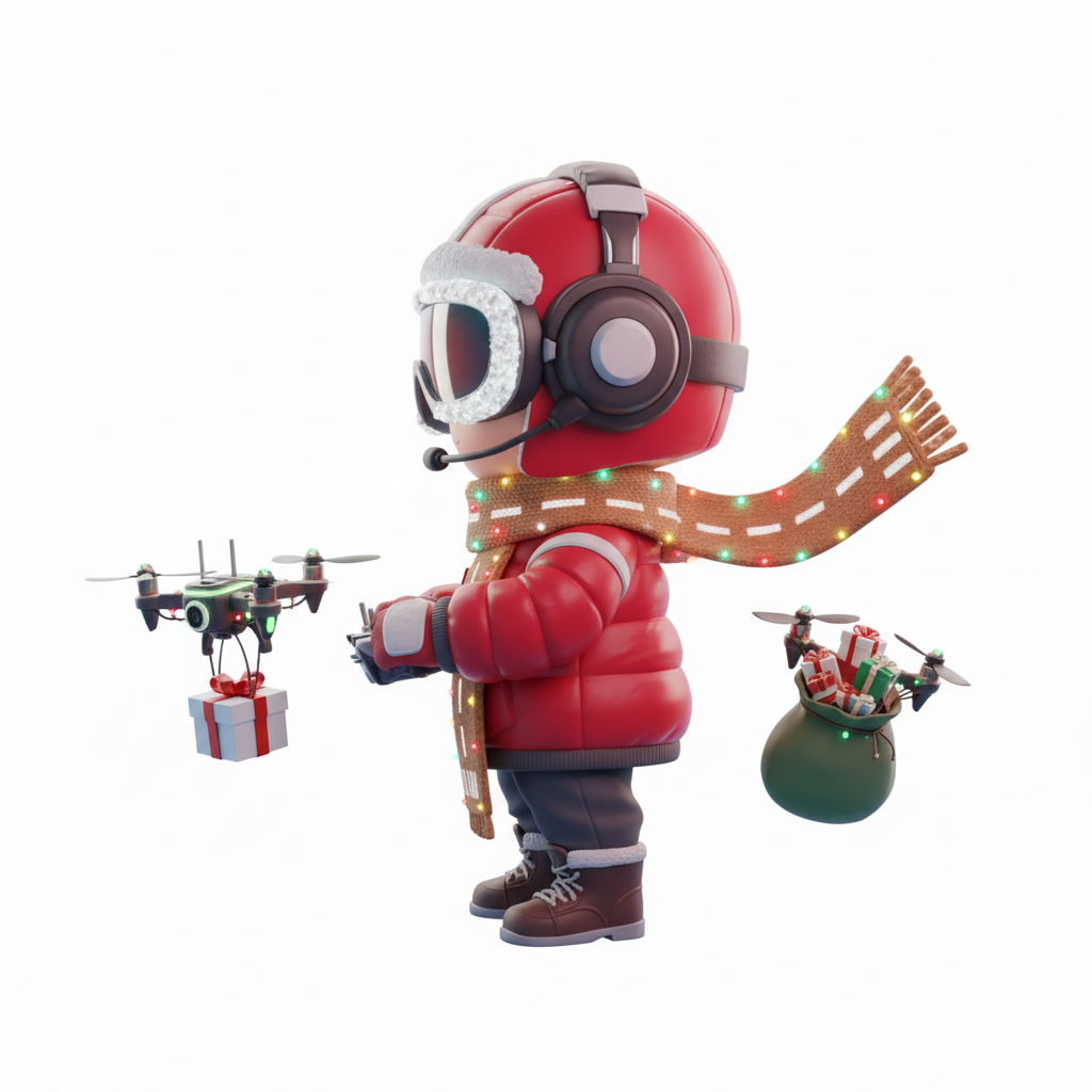 JuJuBit Snowglow Christmas Collectible Art Toy Captain Snowfly