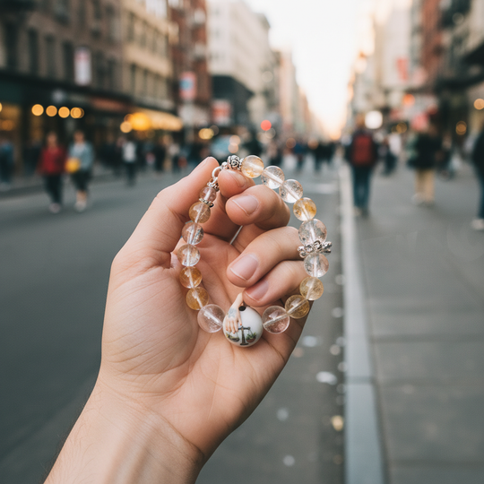 JuJuBit LIBRA Zodiac Series Citrine × Clear Quartz — Decisive Balance & Confident Choice Energy
