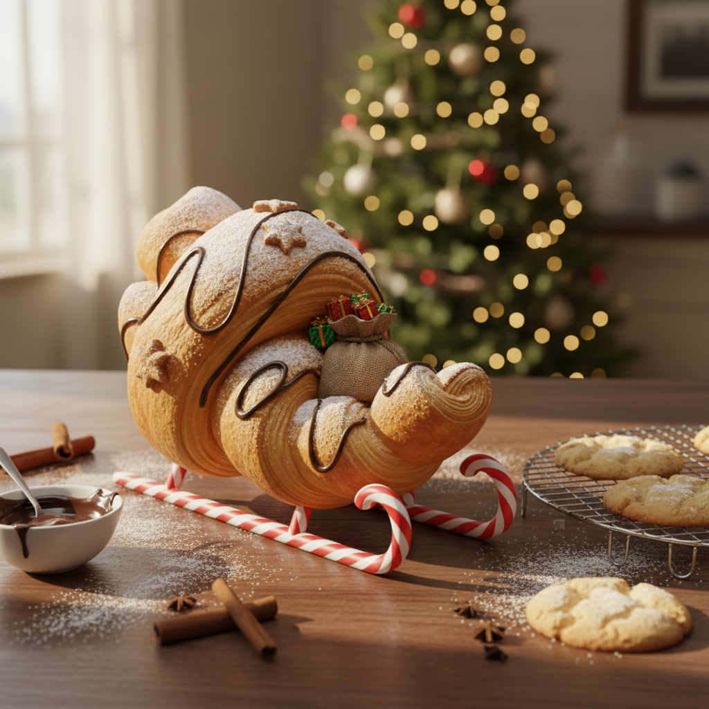 JuJuBit Snowglow Christmas Collectible Art Toy Croissleigh