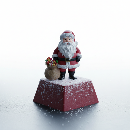 JuJuBit Christmas Classic Santa Artisan Keycap for Mechanical Keyboards