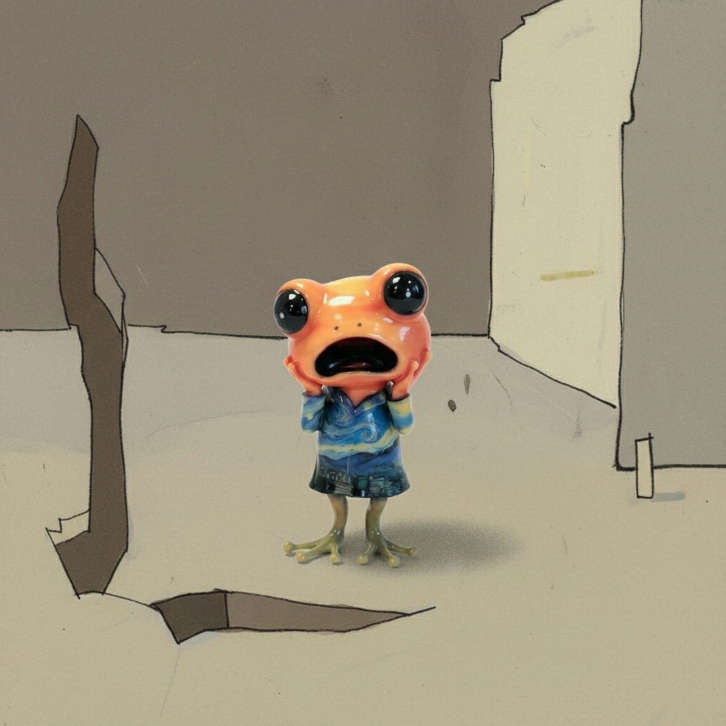 JuJuBit Figurine Collectible Art Toy Aaaah WAWA