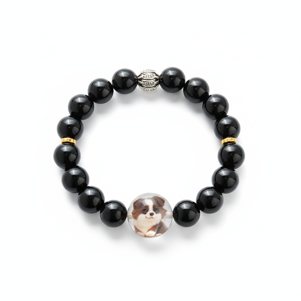 JuJuBit Black Obsidian Bracelet 10mm – Crystal for Protection