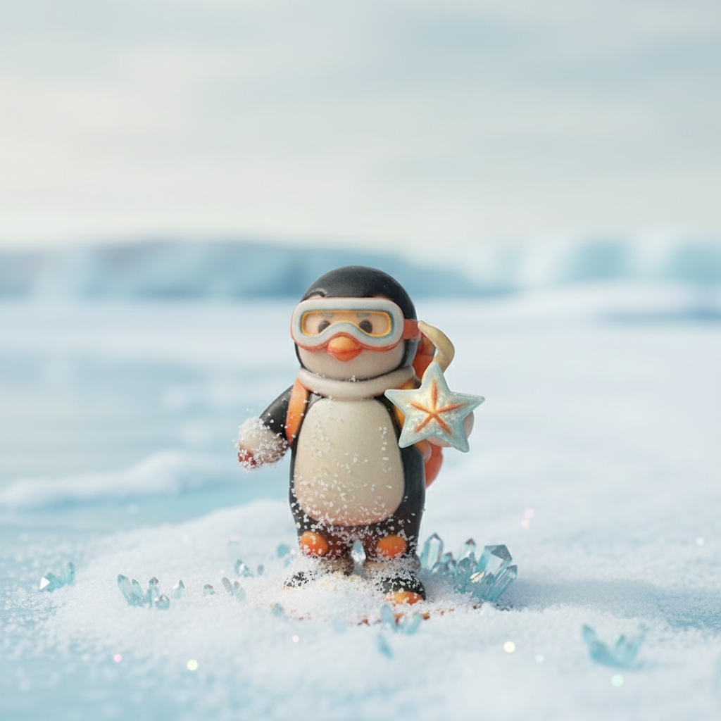 JuJuBit Figurine Customizable Collectible Art Toy Snowbyte