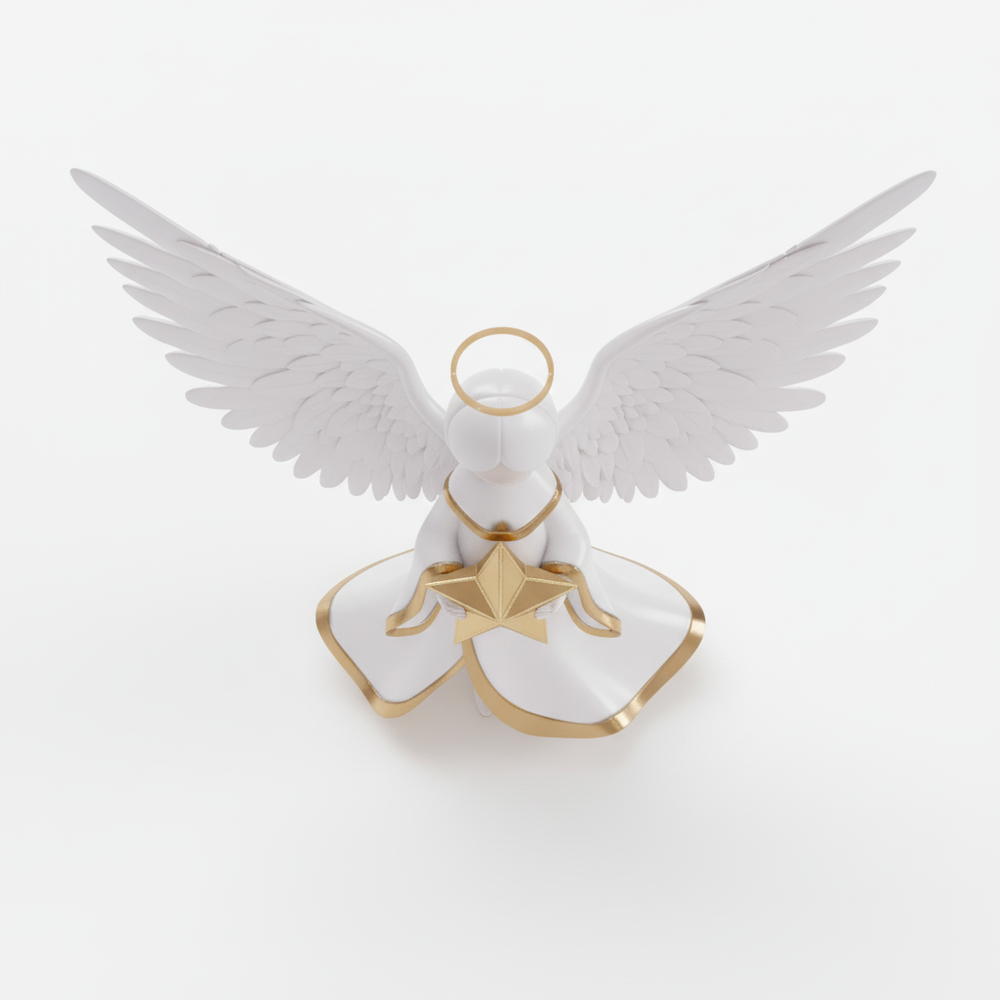 JuJuBit Snowglow Christmas Collectible Art Toy Starlight Angel