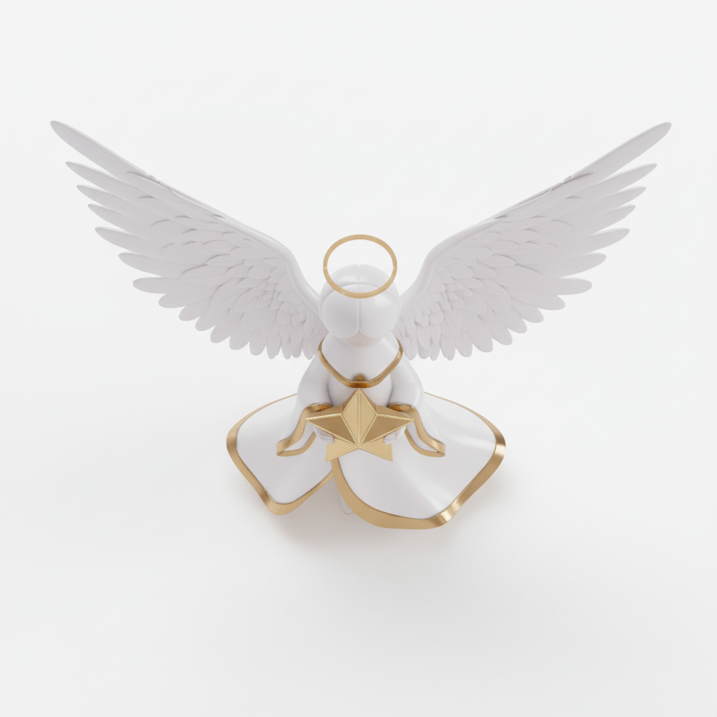 JuJuBit Snowglow Christmas Collectible Art Toy Starlight Angel