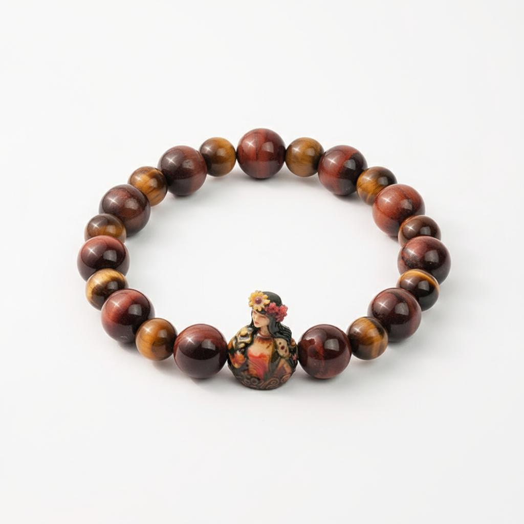 JuJuBit VIRGO Zodiac Series Red Tiger Eye × Yellow Tiger Eye — Decisive Action & Mental Clarity Energy