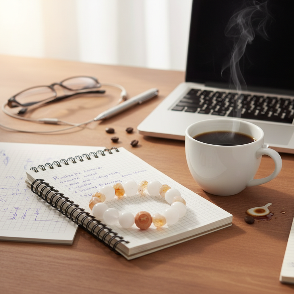 JuJuBit White Phantom × Golden Citrine — New Year Wealth & Momentum Energy