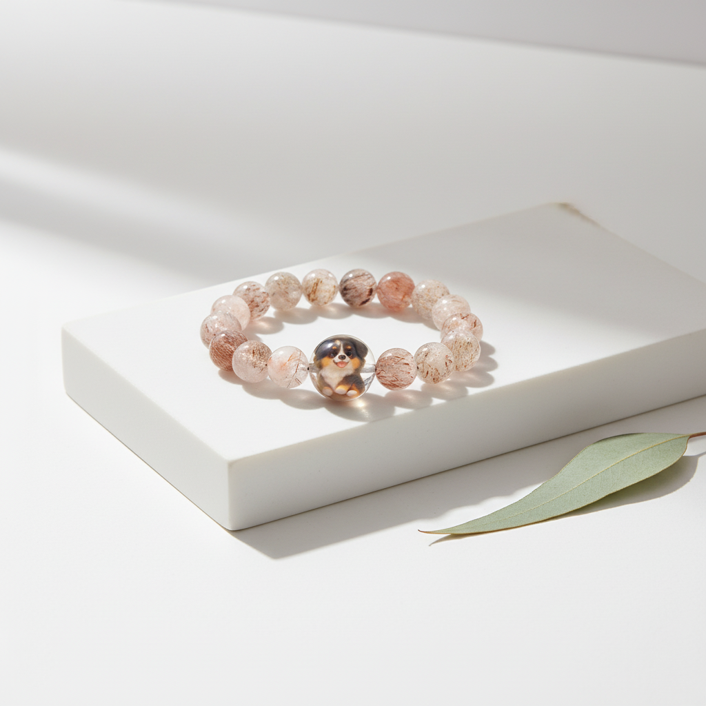 JuJuBit Black Rutilated Quartz Bracelet 10mm – Crystal for Energy