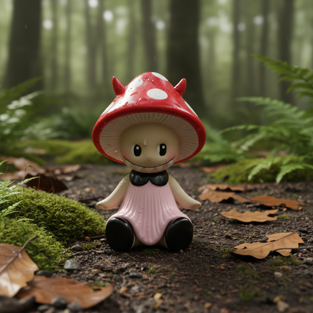 JuJuBit Figurine Customizable Art Toy MOKOKO — Guardian of Courage