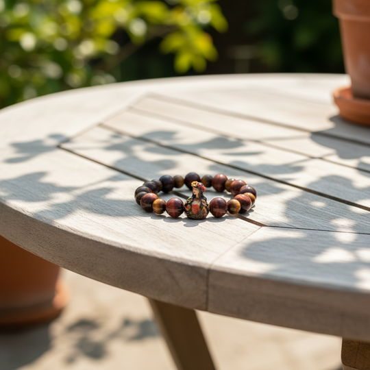 JuJuBit VIRGO Zodiac Series Red Tiger Eye × Yellow Tiger Eye — Decisive Action & Mental Clarity Energy