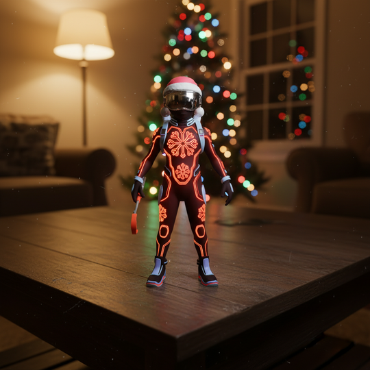 JuJuBit Snowglow Christmas Collectible Art Toy Frostbyte Sentinel