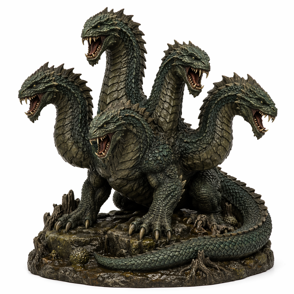 Venomcrest Hydra-Detailed Sculpt Miniature for RPG, Display & Collection